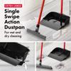 Tyroler Multi-Purpose Extra Large 100% Rubber Dustpan for Dry & Wet Floor Cleaning Indoor and Outdoor | New 105cm Long Aluminum Anti-Rust Handle | Compatible with Any Size Broom and Squeegee view 2