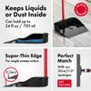 Tyroler Multi-Purpose Extra Large 100% Rubber Dustpan for Dry & Wet Floor Cleaning Indoor and Outdoor | New 105cm Long Aluminum Anti-Rust Handle | Compatible with Any Size Broom and Squeegee view 3