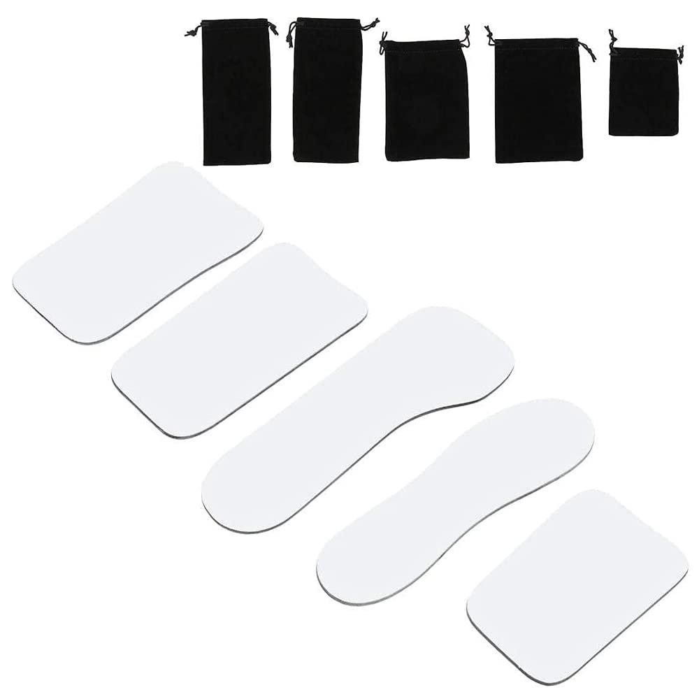 DENTASOP 5 Piece Intraoral Mirror, Orthodontic Intraoral Photography, 2 Sided Reflector, Clinical Dentist, Professional Dental Occlusal Photographic Oral Mirror