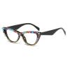 Reading Glasses Rhinestones Cat Eye Transition Photochromic Bifocal Reading Glasses for Women Tinted Reading Sun Glasses (black rainbow, 3.5, multiplier_x) view 4