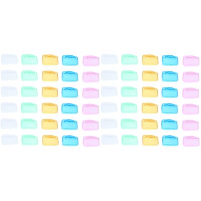 Cabilock 60pcs Portable Toothbrush Cover Set Dustproof Toothbrush Storage Caps for Electric Brushes Multi Options