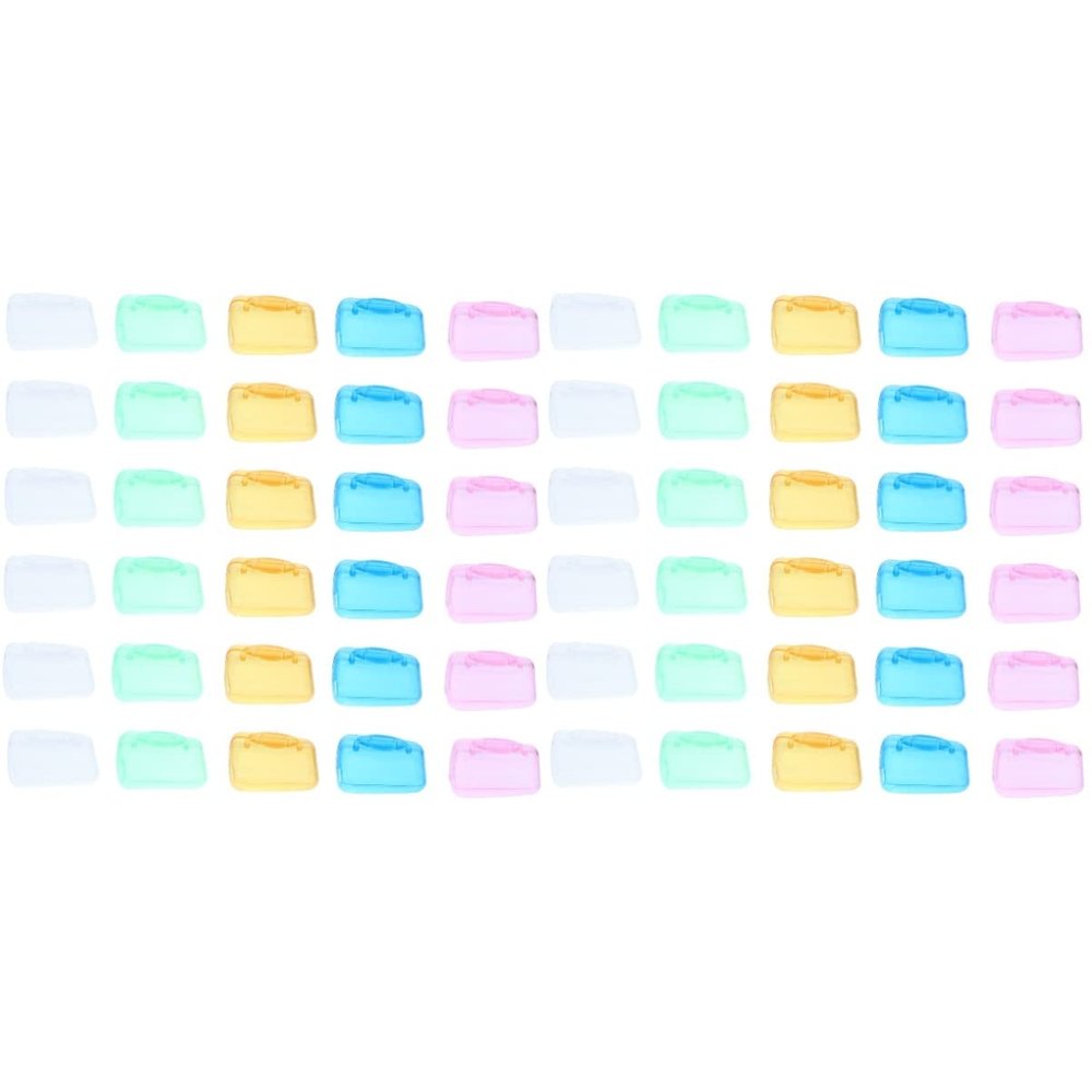 Cabilock 60pcs Portable Toothbrush Cover Set Dustproof Toothbrush Storage Caps for Electric Brushes Multi Options