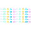 Cabilock 60pcs Portable Toothbrush Cover Set Dustproof Toothbrush Storage Caps for Electric Brushes Multi Options view 1
