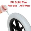 2pcs 12 Inch Manual Wheelchair Rear Wheel Caster Non-Inflatable Wheel Pu Tire Wheelchair Accessories Rear Wheel (Color : B) view 4