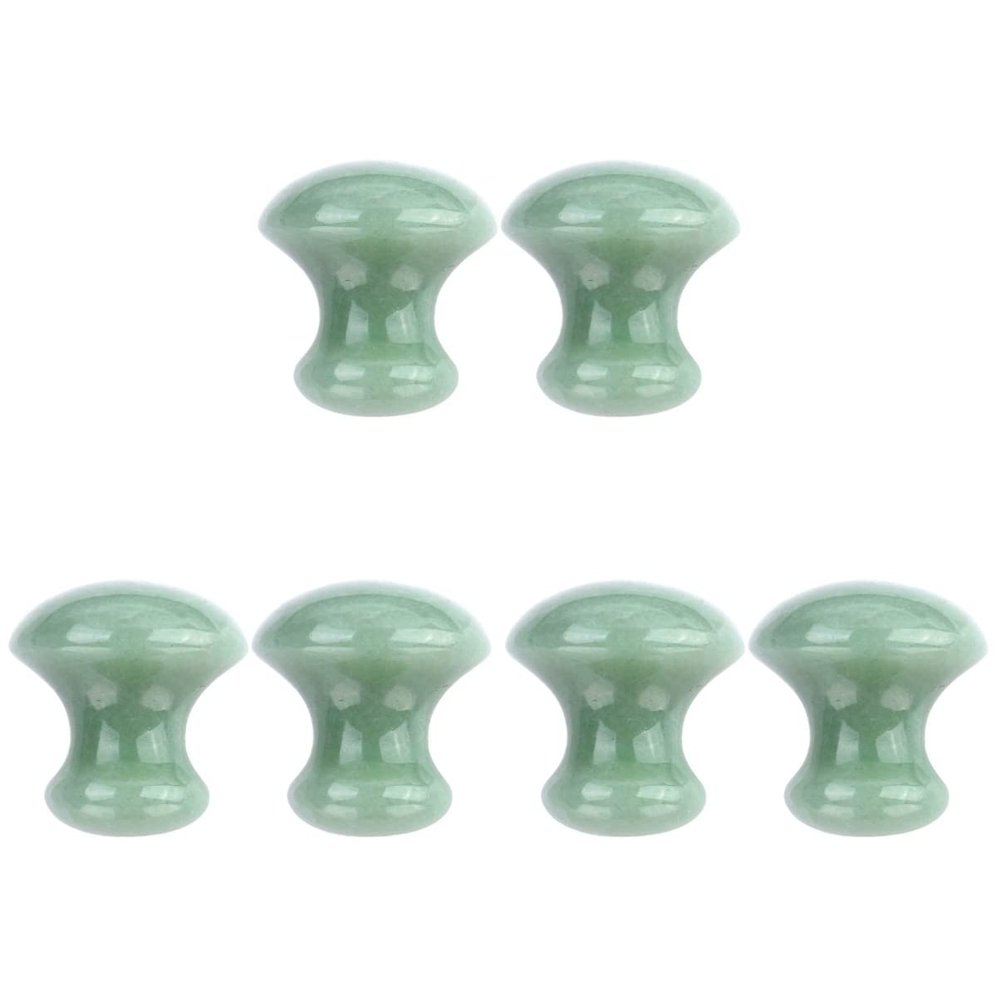 FRCOLOR 6pcs Compress Crystal Massage Scraping Woman Care for Massaging Meditation Shaped Cold Trigger Gua Beauty Ers Man, Mushroom Skin Eyes Health Boards Eye Face
