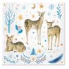 Keep Unique 20-ct 6.5'x6.5' Christmas Paper Luncheon Decoupage Napkins, 3-Ply Servilletas Holiday Napkin for Art, Dinner and Party, Disposable Napkins Deer (Reindeer Family) view 1