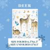 Keep Unique 20-ct 6.5'x6.5' Christmas Paper Luncheon Decoupage Napkins, 3-Ply Servilletas Holiday Napkin for Art, Dinner and Party, Disposable Napkins Deer (Reindeer Family) view 4