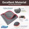 Ekedalen Microfiber Cleaning Cloth Lint Free Glass Cleaner Window Polishing Streak Free Miracle Easy Clean Rag Reusable for Mirror Kitchen Dish Auto Detailing, Pack of 6, 16"x12", Grey-red view 3