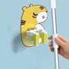 Wall Mount Broom Holder, Kitchen Mop Rack, Broom Hanger, Mini Cartoon Shape Dustpan Stand for Home Garden Garage (Color : Beige, Size : 3 Pieces) view 3