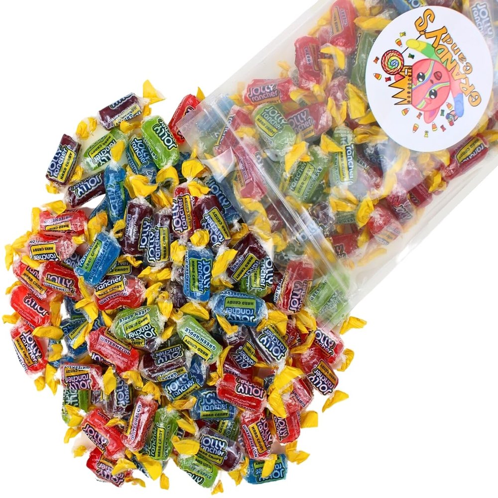 Grandys Candys Jolly Rancher Bulk Assortment, Individually Wrapped (3 pound) Blue 48 Ounce