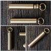 2 Sets 2pcs Outdoor Waterproof Tank Pill Case Emergency Brass Pill Tank Pill Holder Waterproof Pill Containers Pill Storage Container view 4
