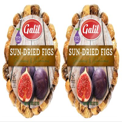 Galil Sun-Dried Figs 8 Ounces  Non-GMO, Gluten-Free, Kosher for Passover, No Sugar Added Dried Turkish Figs (Pack of 2)