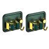 Stainless Steel Broom Gripper, Self Adhesive Mop Rack, Broom Hanger with Hook, Mini Mop Holder Dustpan Stand for Home Bathroom, Kitchen, Garage (Color : Green, Size : 2 Pieces) view 1