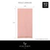 Luxe Party 112 Pack Dinner Napkins, Disposable, Premium 3 Ply Paper, Rectangular, Decorative Guest Place Setting, Coral with Gold Stripe view 4
