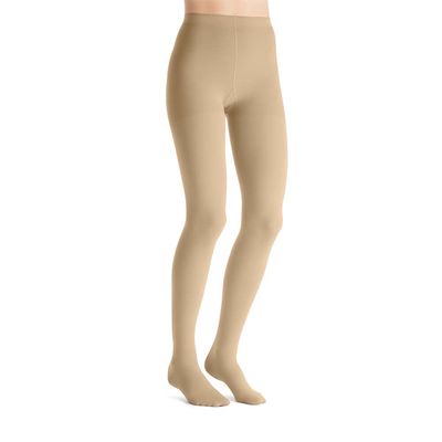 JOBST Opaque Compression Stockings, 30-40 mmHg, Waist High, Closed Toe, Natural, Large
