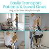 Vive Sit to Stand Lift & Transfer Sling - Elderly Stand Assist Transport Unit Wheelchair Device for Home Care Use, Disability Aid Product for Adults (Sit to Stand Lift + Transfer Sling) view 2