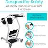 Vive Sit to Stand Lift & Transfer Sling - Elderly Stand Assist Transport Unit Wheelchair Device for Home Care Use, Disability Aid Product for Adults (Sit to Stand Lift + Transfer Sling) view 3