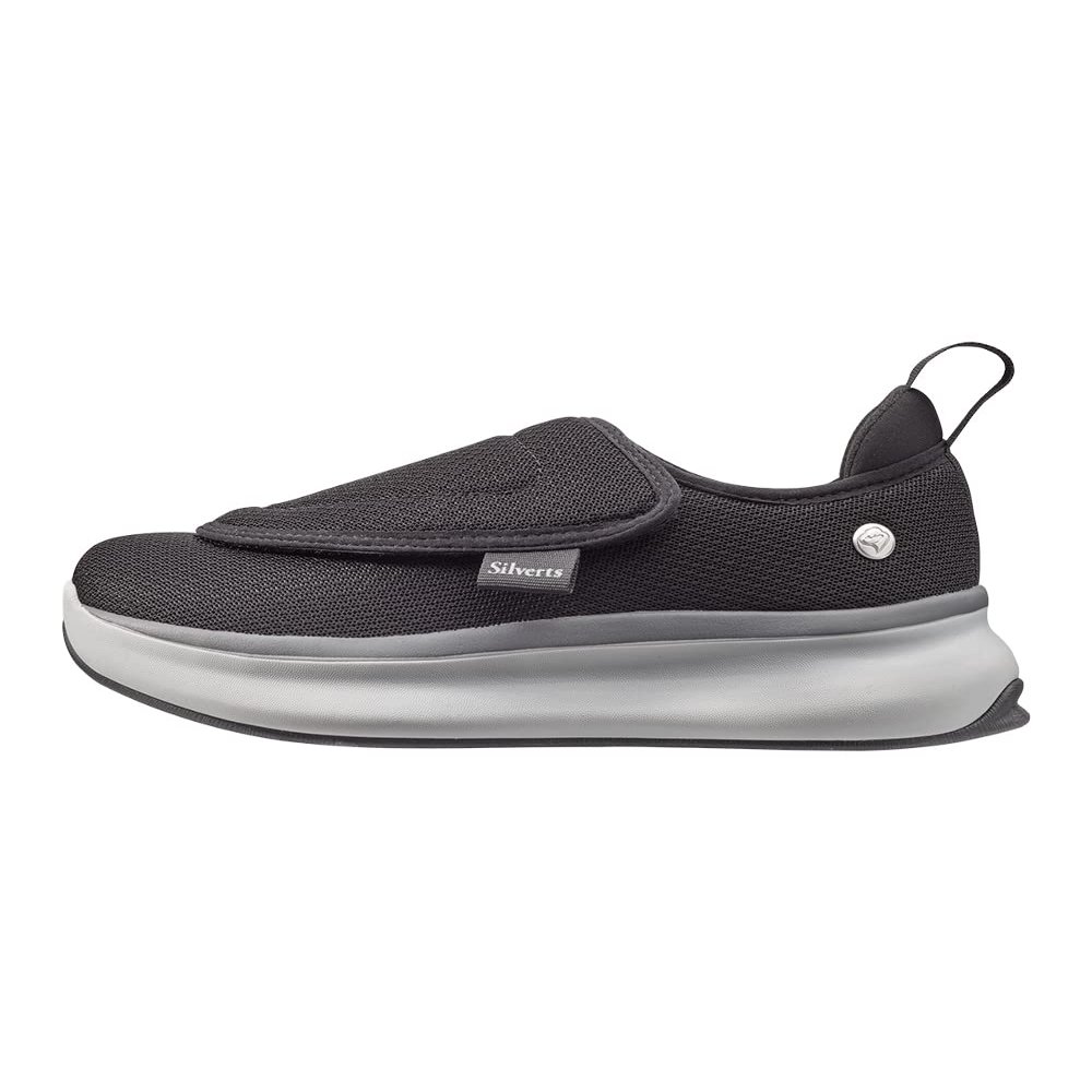 Womens Extra Wide Comfort Shoes with Easy Closures for Adjustable Fit - Black 12