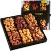 Nuts Gift Basket, Gourmet Snack Box, Gift Set For Birthday Party, Care Package, Sympathy, Healthy Gift, Gift for Men and Women. Kosher - Snackberry view 1