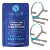 2-Pack Replacement Headgear Strap for N20 Nasal Pillow CPAP Mask, Snugell CPAP Headgear Compatible with AirFit and AirTouch N20 - Adjustable Premium Nylon Headband - Medium Size - Clips Not Included view 1