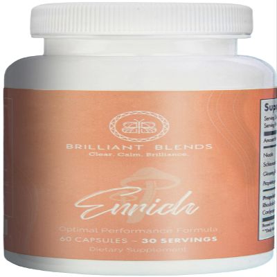 ENRICH Adaptogen Supplement Doctor-Formulated Blend for Energy, Focus and Attention, and Mood Support | Natural Adaptogen Formula with Clinically Sourced Ingredients | Vegan, Non-GMO | 30 Servings