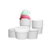 DHG PROFESSIONAL 250 Sets White Paper Food Containers With Vented Lids, To Go Hot Soup Bowls, Disposable Ice Cream Cups (8oz) view 1