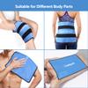 Comfpack Heel Ice Pack for Foot & Ankle Pain Relief, Extra Large Ice Pack for Injuries Reusable, 21.7 x 13 with 3 Straps Gel Pack for Full Back view 3