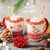 Hoolerry 100 Pcs Disposable Christmas Wooden Spoons 5.5'' Hot Cocoa Chocolate Candy Cane Winter Tasting Bar Spoons for Cake Coffee Ice Cream(Red, Green,Merry Style) view 2