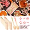 Hoolerry 100 Pcs Disposable Christmas Wooden Spoons 5.5'' Hot Cocoa Chocolate Candy Cane Winter Tasting Bar Spoons for Cake Coffee Ice Cream(Red, Green,Merry Style) view 4