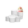 DHG PROFESSIONAL 250 Sets White Paper Food Containers With Vented Lids, To Go Hot Soup Bowls, Disposable Ice Cream Cups (12oz) view 1