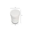 DHG PROFESSIONAL 250 Sets White Paper Food Containers With Vented Lids, To Go Hot Soup Bowls, Disposable Ice Cream Cups (12oz) view 2