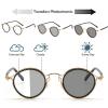 Transition Photochromic Bifocal Reading Glasses for Women men round Magnification Presbyopia driving reading sunglasses (black, 3.5, multiplier_x) view 3