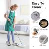 Jecery 2 Pairs Microfiber Cleaning Mop Slippers for Floor Cleaning House Mop Shoes Men and Women Washable Unisex Dusting Slippers Dirt Tool Supplies(Large,Gray) view 4