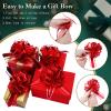 WILLBOND 20 Pieces 6 Inch Pull Bows Gift Wrapping Ribbon Pull Bows for Valentine Wedding Baskets Christmas Multicolor Wrap Accessory for Gift Present Holiday Decor(Red) view 4