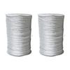 ECYC 2 PCS 20 Yards 1/8"(3mm) Metallic Glitter Ribbon, Gift Wrapping Ribbon Decorative Ribbon for DIY Crafts Wedding Birthday Party Decoration,Silver view 1