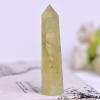 1PC Natural Crystal Column Quartz Rock Mineral Specimen Crystal Point Quartz Rainbow Wand Home Decor Stone,Citrine,70-80mm view 1