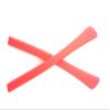 Caulo Silicone Rubber Rectangle Hole Anti-Slip Ear Sock Pieces Tube Temple Sleeves for Glass Sunglass Frames TT007 (Red - 1 Pair) view 1