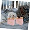 DECHOUS Thank You Bags: Boxes Party Favor Small Bags Treat Boxes with Ribbon Pink Pattern Paper Bags for Wedding Holiday Business Party Supplies 50pcs view 3