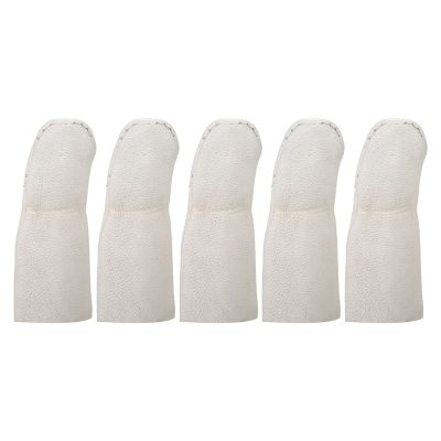 5pcs Finger Cots, PU Leather Finger Sleeves Thumb Protector Finger Covers for Protecting Your Fingers, Cracking