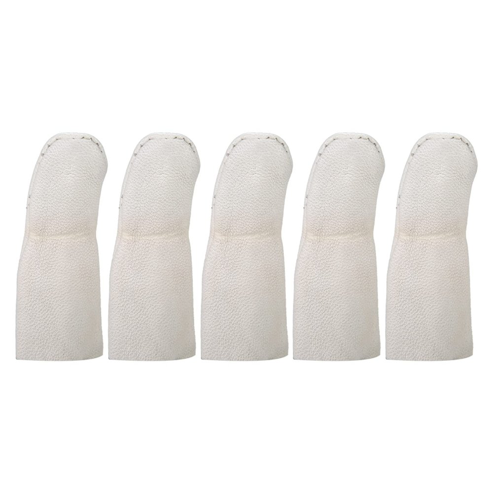 5pcs Finger Cots, PU Leather Finger Sleeves Thumb Protector Finger Covers for Protecting Your Fingers, Cracking