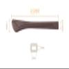 Caulo Silicone Rubber Rectangle Hole Anti-Slip Ear Sock Pieces Tube Wire Temple Sleeves for Glass Sunglass Frames TT008 (Blue - 1 Pair) view 3