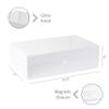 Purple Q Crafts 5 Pack White Hard Gift Box With Magnetic Closure Lid 10.5"x7"x3" Rectangle Favor Boxes With White Glossy Finish (5 Boxes) view 4