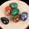 Natural Crystal Rose Quartz Obsidian Malachite Egg Shape Home Decor Gemstones Perfect for Reiki Healers Kegel Exercise 30 * 20mm,Mottled Stone view 3