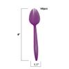 MT Products Disposable Color Changing Plastic Spoons Medium Weight - Pink to Purple - Perfect for Hot and Cold Food - Pack of 50 view 2