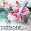 MT Products Disposable Color Changing Plastic Spoons Medium Weight - Pink to Purple - Perfect for Hot and Cold Food - Pack of 50 view 3