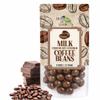 Green Jay Gourmet Milk Chocolate Covered Coffee Beans - Handmade & Fresh Milk Chocolate Espresso Beans - Great Gift for Chocolate Lovers - 8 Ounce Resealable Bag view 1