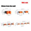 CTVR Space Aluminum Broom Holder, Heavy Duty Mop Rack & Mop Grippers, Self Adhesive Mops Stand, Mop Organizer for Home Kitchen Laundry Bathroom (Size : 9 * 4.3 * 5cm) view 2
