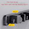 Self Adhesive No Drilling Broom Holder, Mop Rack & Mop Grippers, Anti-Slip Dustpan Hanger, Wall Mount Mops Stand, 3 Clips 4 Hooks (Color : B, Size : 26.5 * 5CM) view 4