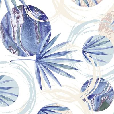 Keep Unique 20-ct 13x13 Flowers Paper Botanical Luncheon Decoupage Napkins, 3-Ply Servilletas Printed Floral Napkin for Party, Art, Dinner Decorative Disposable Napkins Decor (Palm)