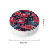 PutDiDi Roses With Eyeballs Contact Lens Case Box Holder Container with Mirror Portable Eye Contact Holder Travel Kit with Lens Cleaner Solution Bottle Tweezers Outdoor Office Daily view 2